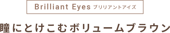 瞳にとけこむボリュームブラウン